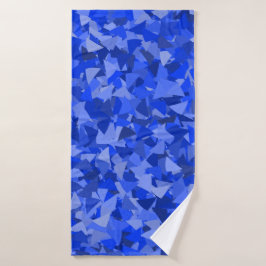 Blauw Driehoek Patroon Badhanddoek