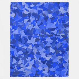 Blauw Driehoek Patroon Fleece Deken