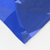 Blauw Driehoek Patroon Fleece Deken (Hoek)