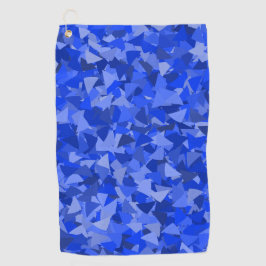 Blauw Driehoek Patroon Golfhanddoek