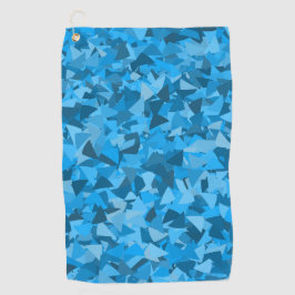 Blauw Driehoek Patroon Golfhanddoek