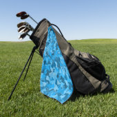 Blauw Driehoek Patroon Golfhanddoek (Groen)