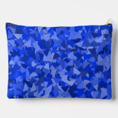 Blauw Driehoek Patroon Groot Etui (Achterkant)