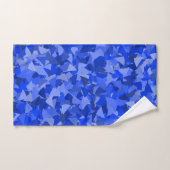 Blauw Driehoek Patroon Handdoek (Handdoek)