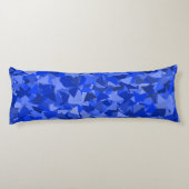 Blauw Driehoek Patroon Lichaamskussen (Achterkant)
