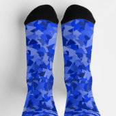 Blauw Driehoek Patroon Sokken (Top)