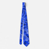 Blauw Driehoek Patroon Stropdas (Achterkant)