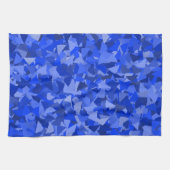 Blauw Driehoek Patroon Theedoek (Horizontaal)