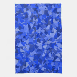 Blauw Driehoek Patroon Theedoek