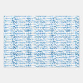 Blauw Driehoek Patroon Wrapping Paper — Modern Wra (Voorkant 3)