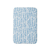 Blauw driehoekspatroon badmat (Voorkant Verticaal)