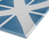 Blauw driehoekspatroon snijplank (Hoek)