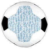 Blauw driehoekspatroon voetbal (Gedraaid)
