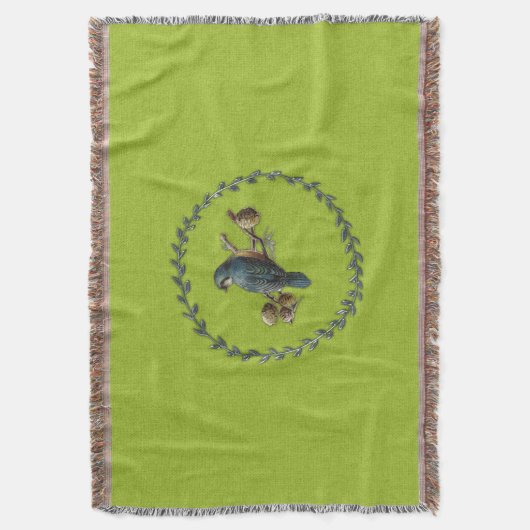 blauw driekleppige dijbeen deken (Voorkant Verticaal)