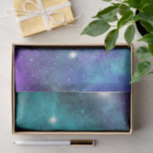 Blauw driekleurig ontwerp uit de galaxreeks tissuepapier (Geschenk)