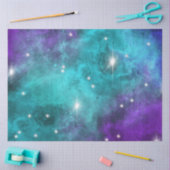 Blauw driekleurig ontwerp uit de galaxreeks tissuepapier (Craft)