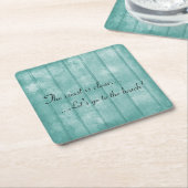 Blauw driftwood Beach Onderzetter (Schuin)