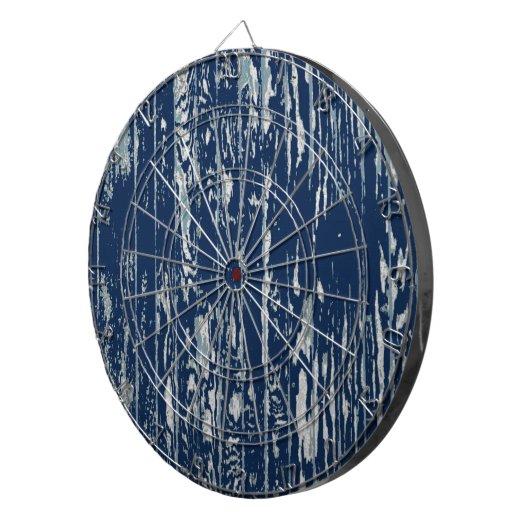 Blauw driftwood dartbord (Voorkant Rechts)