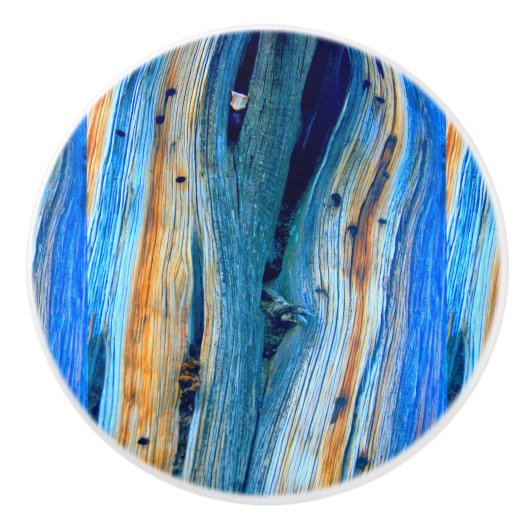Blauw driftwood Thunder_Cove Keramische Knop (Voorkant)