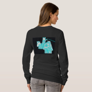 Blauw dromerig t-shirt