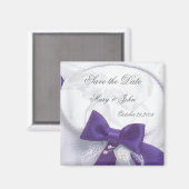 Blauw Droom Bewaar de Datum Magneet (Voorkant / Achterkant)