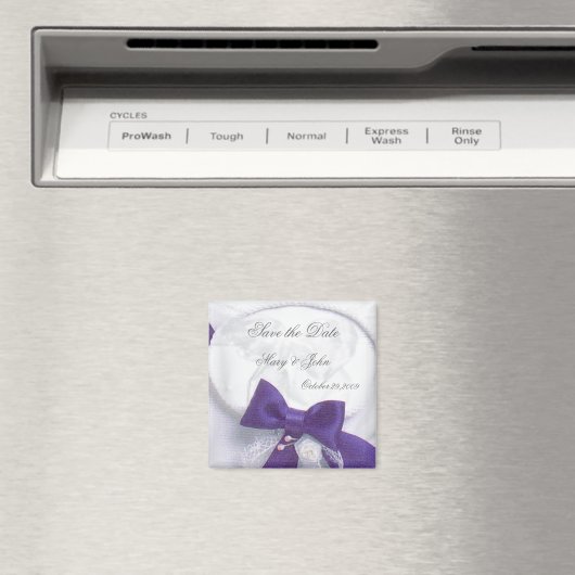 Blauw Droom Bewaar de Datum Magneet (Insitu (Vaatwasser))