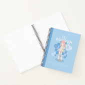 Blauw Droom Roze  Notitieboek (Binnen)