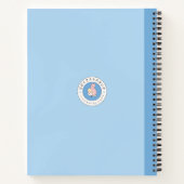Blauw Droom Roze  Notitieboek (Achterkant)