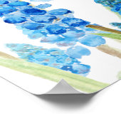 blauw-druivenhyacinetwoud poster (Hoek)