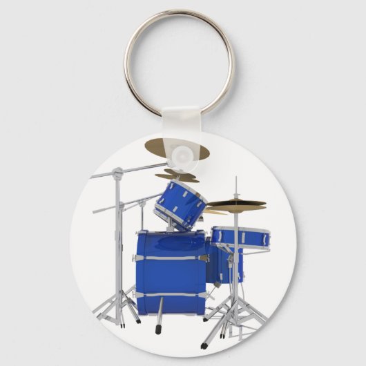 Blauw drumstel: sleutelhanger (Voorkant)