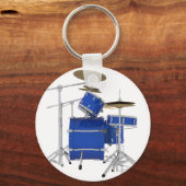 Blauw drumstel: sleutelhanger (Voorkant)