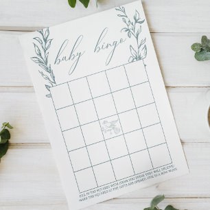  blauw dubbelzijdig Baby shower spel