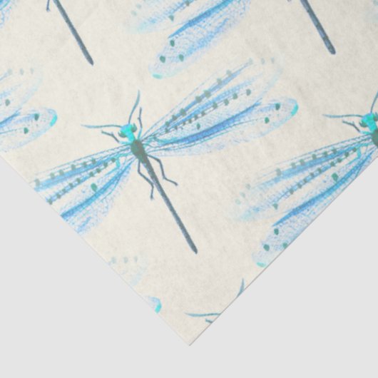 blauw-duffpatroonpatroonvaartuig tissuepapier (Detail)