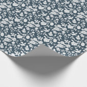 Blauw duif inpakpapier (Hoek)