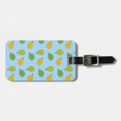 blauw durans bagagelabel (Voorkant horizontaal)