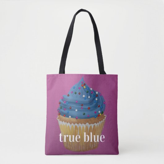 Blauw - echt blauw tote bag (Voorkant)