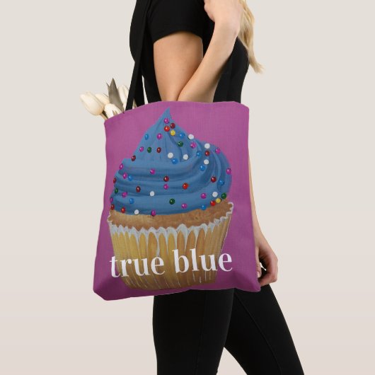 Blauw - echt blauw tote bag (Dichtbij)