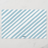 Blauw een beetje pompoen baby jongen douche voorsp briefpapier (Achterkant)