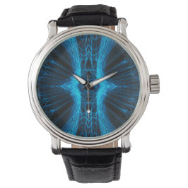 Blauw één licht ontwerphorloge horloge