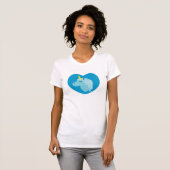 Blauw eenhoorn T-shirt (Voorkant volledig)