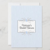 Blauw eenvoud-Vrijgezellenfeest Kaart (Achterkant)