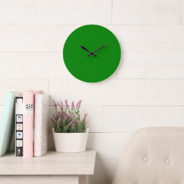 Blauw Eenvoudig 10.75" Ronde Acryl Grote Klok