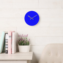 Blauw Eenvoudig 8" Ronde Acryl Klok