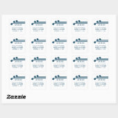 Blauw Eenvoudig deco-beeld Opslaan de Stickers Dat (Vel)