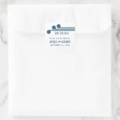 Blauw Eenvoudig deco-beeld Opslaan de Stickers Dat (Tas)