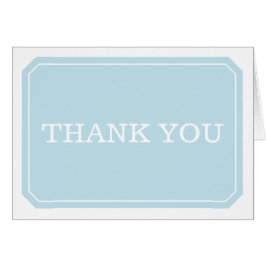 Blauw Eenvoudig elegant bedankt