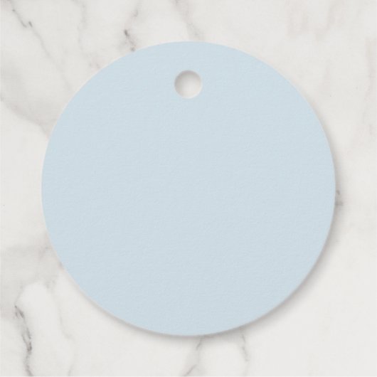 Blauw Eenvoudig Elegant Goud Kruis Doopsel Bedankjes Labels (Achterkant)