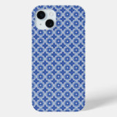 BLAUW EENVOUDIG GEOMETRISCH PATROON Case-Mate iPhone CASE (Achterkant)