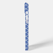 BLAUW EENVOUDIG GEOMETRISCH PATROON Case-Mate iPhone CASE (Achterkant / Links)