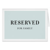 Blauw eenvoudig gereserveerd teken. Elegante klass (Voorkant Horizontaal)